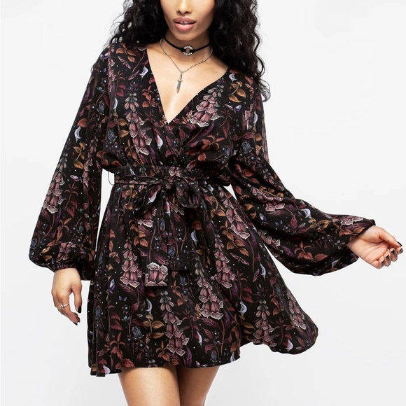 Disturbia Dresses & Skirts - Disturbia Foxglove Mini Wrap Dress